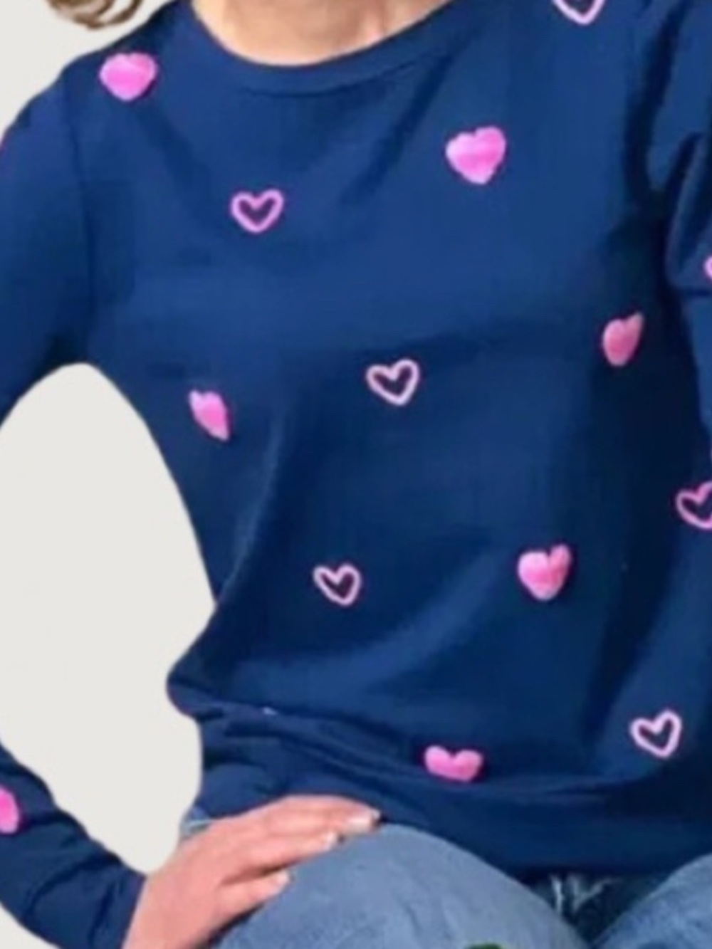 Lilly Pulitzer Navy Top with Hot Pink Accents